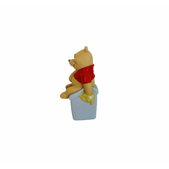 Who's Pooh? Plate Set 6 1/2" Child's Plate-Porcelain Retired Pooh Figurine-Used - Picture 7 of 13